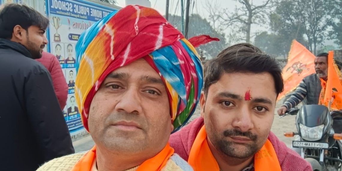 जय श्रीराम के नारों से गूंज उठा नानौता नगर