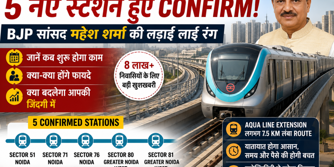 greater-noida-west-metro-5-new-stations-2026-bjp-mahesh-sharma
